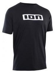 Koszulka rowerowa męska ION Logo SS DR. Czarne t-shirty sportowe męskie ION, m, z bawełny, bez ramiączek, rowerowe. Za 190.90 zł.