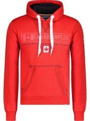 Canadian Peak Bluza "Gasikeak" w kolorze czerwonym rozmiar: S. Czerwone bluzy z kapturem męskie Canadian Peak, s, z bawełny. Za 104.64 zł.