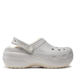 Klapki Crocs. Szare klapki damskie Crocs, bez wzorów, bez obcasa. Za 219.99 zł.