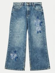 Guess Jeansy J5RA07 D45E0 Niebieski Regular Fit. Niebieskie spodnie dziewczęce Guess, z bawełny. Za 159.99 zł.