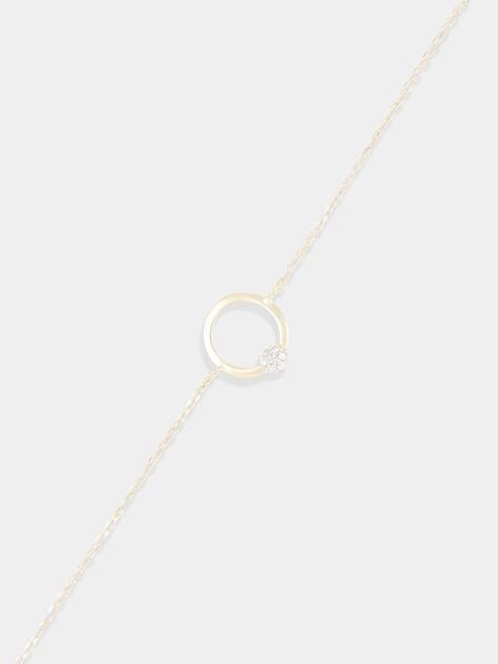 DIAMANTA Złota bransoletka "Yseult" z diamentami rozmiar: onesize. Żółte bransoletki damskie DIAMANTA, złote. Za 610.62 zł.