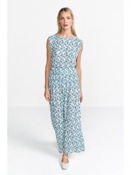 Rich & Royal Bluzka w kolorze niebiesko-białym rozmiar: XL. Niebieskie bluzki damskie Rich & Royal, xl, bez wzorów, z bawełny, bez kołnierzyka, bez ramiączek. Za 109.26 zł.