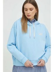 Lee Bluza w kolorze błękitnym rozmiar: M. Niebieskie bluzy z kapturem damskie Lee, m. Za 211.31 zł.