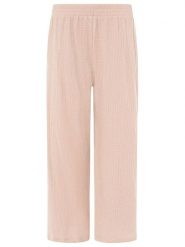 Zwillingsherz Muślinowe spodnie w kolorze beżowym rozmiar: onesize. Brązowe spodnie materiałowe damskie Zwillingsherz, bez wzorów, z bawełny. Za 82.99 zł.