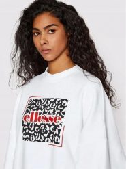 BLUZA DAMSKA ELLESSE NIEROZPINANA BEZ KAPTURA OVERSIZE BIAŁA KOLOR BIAŁY. Białe bluzy sportowe damskie Ellesse, l, bez wzorów, z bawełny, bez ramiączek, bez kaptura. Za 143.99 zł.
