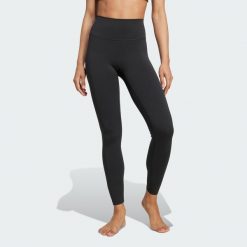 Legginsy All Me 7/8. Czarne legginsy damskie Adidas, l, bez wzorów, z materiału. Za 279.00 zł.