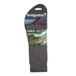 Skarpety do turystyki męskie Bridgedale HIKE LW END BO ORI grey L. Szare skarpetki męskie Bridgedale, bez wzorów, z wełny. Za 95.99 zł.
