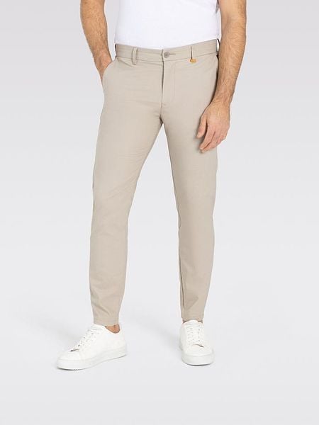MAC Spodnie chino "Griffin" w kolorze beżowym rozmiar: W34/L32. Brązowe spodnie materiałowe męskie MAC, bez wzorów. Za 274.95 zł.
