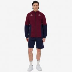 Bluza dresowa z kapturem Union Bordeaux-Bègles 2025/26. Czerwone bluzy z kapturem męskie Kappa, z dresówki. Za 403.00 zł.