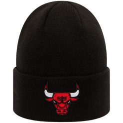 Czapka New Era NBA Essential Cuff Beanie Chicago Bulls. Czarne czapki męskie New Era, bez wzorów. Za 110.00 zł.
