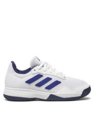 Adidas Buty do tenisa Gamespec JI4323 Biały. Białe buty sportowe chłopięce Adidas, z materiału, bez zapięcia. Za 169.99 zł.