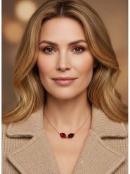 Otazu Pozłacany naszyjnik z kryształami Swarovski - dł. 42 cm rozmiar: onesize. Czerwone naszyjniki damskie Otazu, pozłacane. Za 147.91 zł.