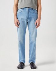 MESKIE SPODNIE WRANGLER FRONTIER CLEVER 112350807. Spodnie materiałowe męskie Wrangler, bez wzorów, z jeansu. Za 219.99 zł.