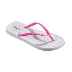 Beco Sunshine japonki damskie biało-różowe. Białe klapki damskie 47 Brand, bez wzorów, bez obcasa. Za 198.99 zł.