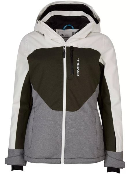 Kurtka narciarska damska O'Neill Diamond. Białe kurtki narciarskie i snowboardowe damskie O'neill, xs, bez wzorów, z materiału, bez kaptura, narciarskie. Za 999.00 zł.