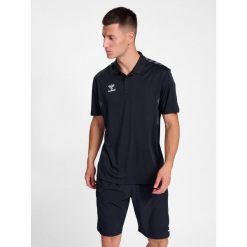Hummel Koszulka męska sportowa Hml Authentic Functional Polo. Czarne koszulki polo męskie HUMMEL, m, bez wzorów, bez ramiączek. Za 177.50 zł.