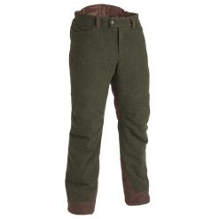 Spodnie myśliwskie Solognac Warm 900 wełna. Brązowe spodnie materiałowe męskie SOLOGNAC, bez wzorów, z wełny, sportowe. Za 449.99 zł.