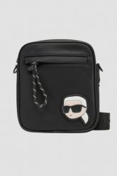 KARL LAGERFELD Czarna saszetka męska K/ikon Nylon. Czarne saszetki męskie Karl Lagerfeld, z nylonu. W wyprzedaży za 429.99 zł.