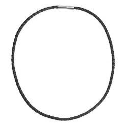 Rafaela Donata Skórzany naszyjnik Skóra naturalna czarny Naszyjniki 1 ct Damski. Czarne naszyjniki damskie Rafaela Donata, ze stali. Za 139.99 zł.