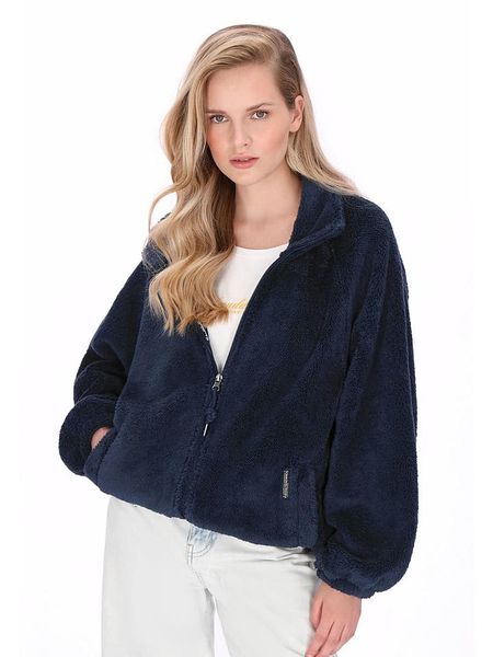 Schmuddelwedda Kurtka polarowa w kolorze granatowym rozmiar: M. Niebieskie kurtki damskie Schmuddelwedda, m, bez wzorów, z polaru, bez kaptura. Za 146.28 zł.