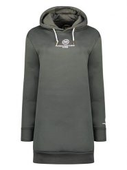 Maison Montaigne Sukienka dresowa "Gilongmai" w kolorze antracytowym rozmiar: L. Czarne sukienki damskie Maison Montaigne, l, bez wzorów, z dresówki, bez kołnierzyka, bez ramiączek, mini. Za 100.04 zł.