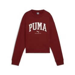 Damska bluza z okrągłym dekoltem PUMA SQUAD o pełnej długości PUMA Intense Red. Czerwone bluzy sportowe damskie Puma, m, bez wzorów, z dzianiny, bez ramiączek, długie, bez kaptura. Za 156.99 zł.