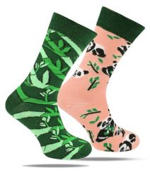 Skarpetki Bawełniane - Tematyczne - Panda i Pędy Bambusa. Skarpetki męskie His Story, bez wzorów, z bawełny. Za 29.99 zł.
