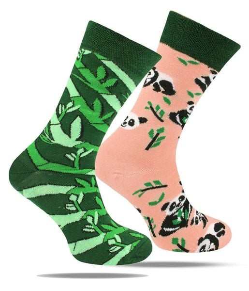 Skarpetki Bawełniane - Tematyczne - Panda i Pędy Bambusa. Skarpetki męskie His Story, bez wzorów, z bawełny. Za 29.99 zł.