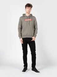 Diesel Bluza "S-Ginn" | A06856-0JFAV-9CP | Mężczyzna | Szary. Szare bluzy z kapturem męskie Diesel, m, z bawełny. W wyprzedaży za 319.00 zł.