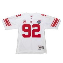 Koszulka Nfl New York Giants Mike Strahan. Białe bluzki damskie Mitchell & Ness, bez wzorów, bez kołnierzyka. Za 1,298.00 zł.