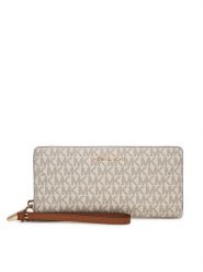 MICHAEL Michael Kors Portfel 32F1GJ6E7B Écru. Białe portfele damskie MICHAEL Michael Kors, bez wzorów, ze skóry. Za 674.99 zł.