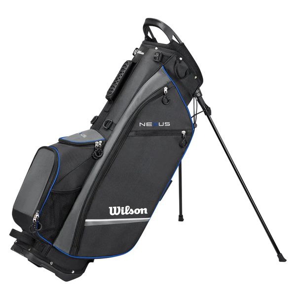 Torba na statyw golfowy Wilson Golf Nexus. Czarne golfy damskie Wilson, l, bez wzorów, z materiału, bez ramiączek. Za 774.50 zł.
