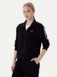 EA7 Emporio Armani Bluza 7W001152 AF12501 UC001 Czarny Regular Fit. Czarne bluzy bez kaptura damskie EA7 Emporio Armani, xl, z syntetyku. Za 549.99 zł.