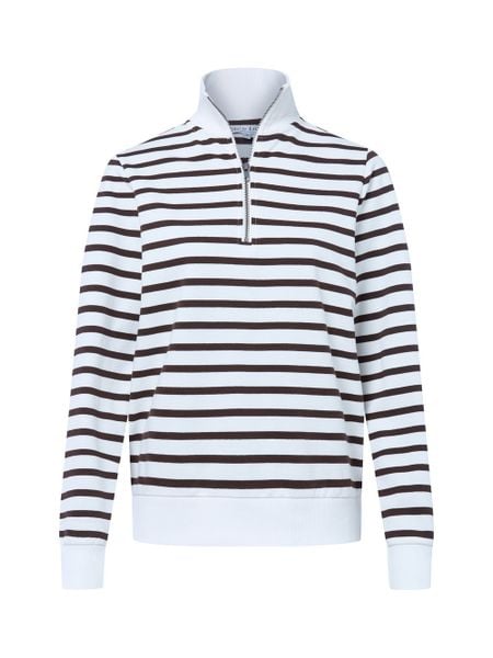 Marie Lund bluza nierozpinana Kobiety brązowy|biały, XS. Białe bluzy bez kaptura damskie Marie Lund, xs, z materiału. Za 169.95 zł.