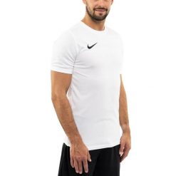 Koszulka Mężczyzna Nike Park VII T-shirt Bluzka Sportowa Treningowa roz. S. Białe t-shirty męskie Nike, m, bez wzorów, z materiału, bez kołnierzyka. Za 70.99 zł.