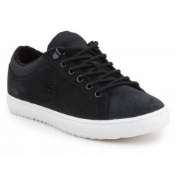Buty Lacoste Straightset Insulate 319 1 Cfa W 7-38CFA0008454 czarne. Czarne buty sportowe na co dzień damskie bez wzorów, z gumy. Za 667.75 zł.