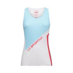 Damski tank top La Sportiva Flow. Białe topy sportowe damskie La Sportiva, l, bez wzorów, z materiału, bez ramiączek. Za 276.55 zł.