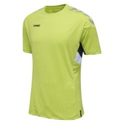 HUMMEL Koszulka treningowa męska sportowa Tech Move Jersey. Zielone t-shirty sportowe męskie HUMMEL, m, z jersey, bez ramiączek, do piłki nożnej. Za 39.90 zł.
