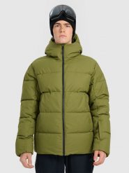 4F Kurtka narciarska membrana 5000 męska - khaki M. Brązowe kurtki męskie 4f, m, bez wzorów, bez kaptura, narciarskie. Za 499.99 zł.