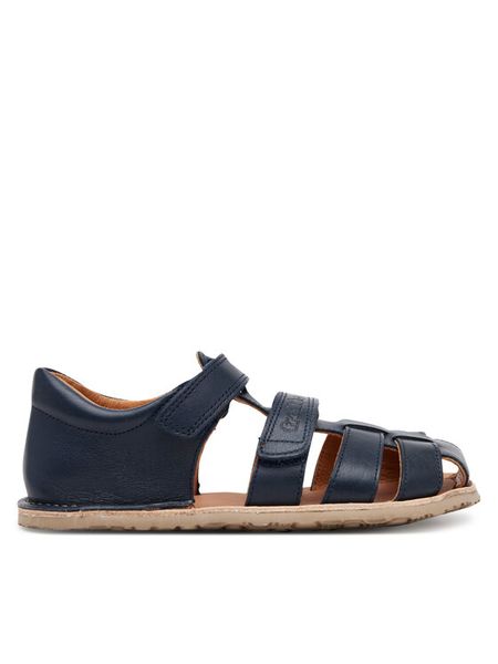 Froddo Sandały Barefoot Flexy Ivi G3150283 D Granatowy. Niebieskie sandały chłopięce Froddo, ze skóry, bez zapięcia. Za 359.99 zł.