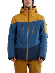 Kurtka narciarska męska Privet Jacket. Niebieskie kurtki męskie Fundango, na zimę, m, bez wzorów, z poliesteru, bez kaptura. Za 639.00 zł.