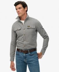 Superdry Koszula Trailsman Relaxed Fit flanelowa – 100% bawełna organiczna. Niebieskie koszule męskie Superdry., s, z aplikacjami, z bawełny, bez kołnierzyka, bez ramiączek. Za 374.70 zł.