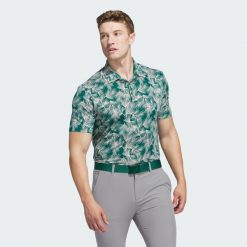 Koszulka polo Ultimate365 Mesh Print. Czerwone koszulki polo męskie Adidas, m, bez wzorów, z meshu, bez ramiączek. W wyprzedaży za 186.50 zł.
