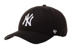 Czapka z daszkiem męska New York Yankees Cold Zone '47. Czarne czapki męskie 47 Brand, na lato, bez wzorów, z materiału, sportowe. Za 109.99 zł.