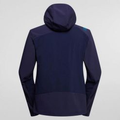 Kurtka z kapturem La Sportiva Guide Windstopper. Niebieskie kurtki męskie La Sportiva, l, bez wzorów, z softshellu, z kapturem. Za 1,523.00 zł.