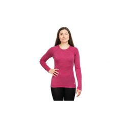 Koszulka termoaktywna damska Classic Thermal Merino Base Layer Crew W. Czerwone bielizna termoaktywna damska Smartwool, bez wzorów, z dzianiny. Za 519.99 zł.