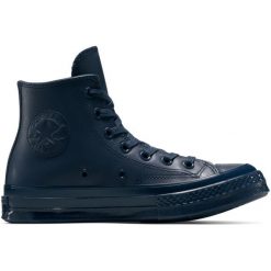 Buty sportowe Converse Chuck 70. Niebieskie buty sportowe na co dzień damskie Converse, bez wzorów, ze skóry ekologicznej. Za 690.00 zł.