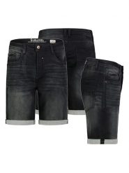 Sublevel Bermudy dżinsowe w kolorze czarnym rozmiar: W32. Czarne szorty męskie Sublevel, z aplikacjami, ze skóry, klasyczne. Za 104.99 zł.