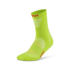 Męskie skarpety sportowe kompresyjne do połowy łydki PRO Run Ultralight CEP. Zielone skarpetki damskie CEP, bez wzorów. Za 114.00 zł.