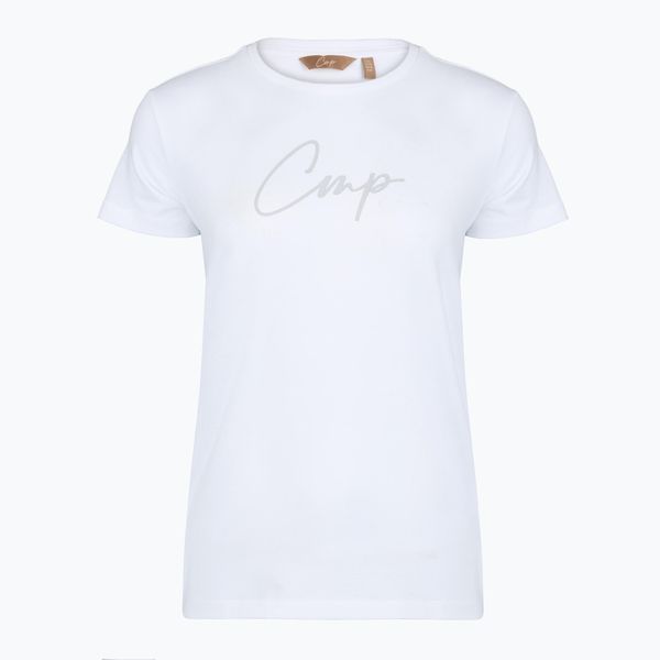 Koszulka damska CMP 36F8206. Białe t-shirty damskie CMP, uniwersalny, bez wzorów, z bawełny, bez ramiączek. Za 79.99 zł.